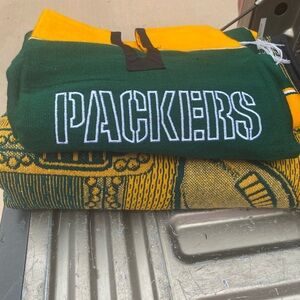 Green and Yellow Packers Blanket